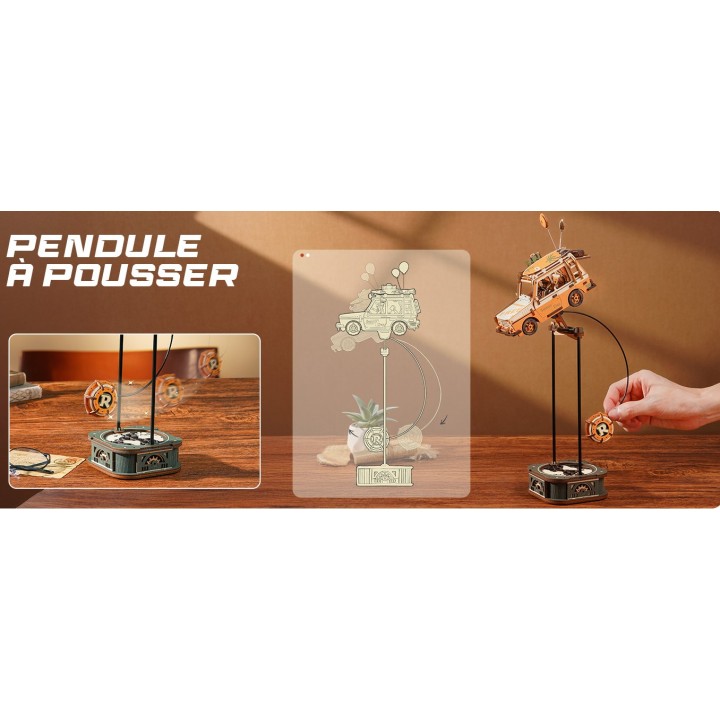 Maquette en bois Voiture avec balancier