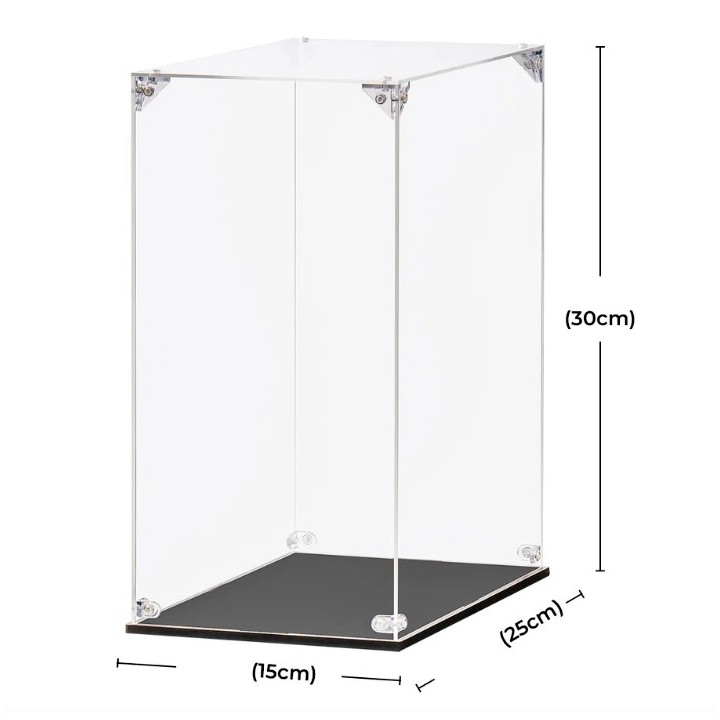 Boîte de présentation transparente anti-poussière pour Serre-livres