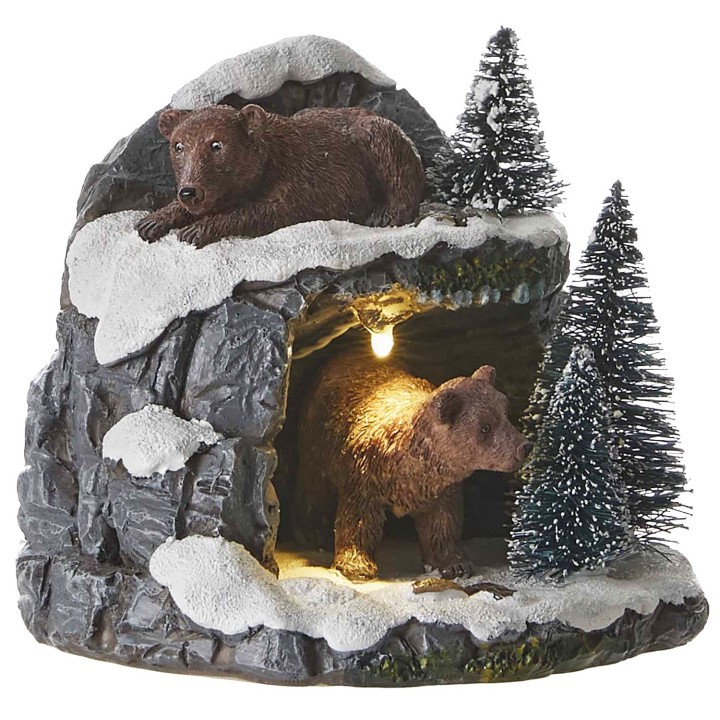 Ours et grotte lumineuse LUVILLE