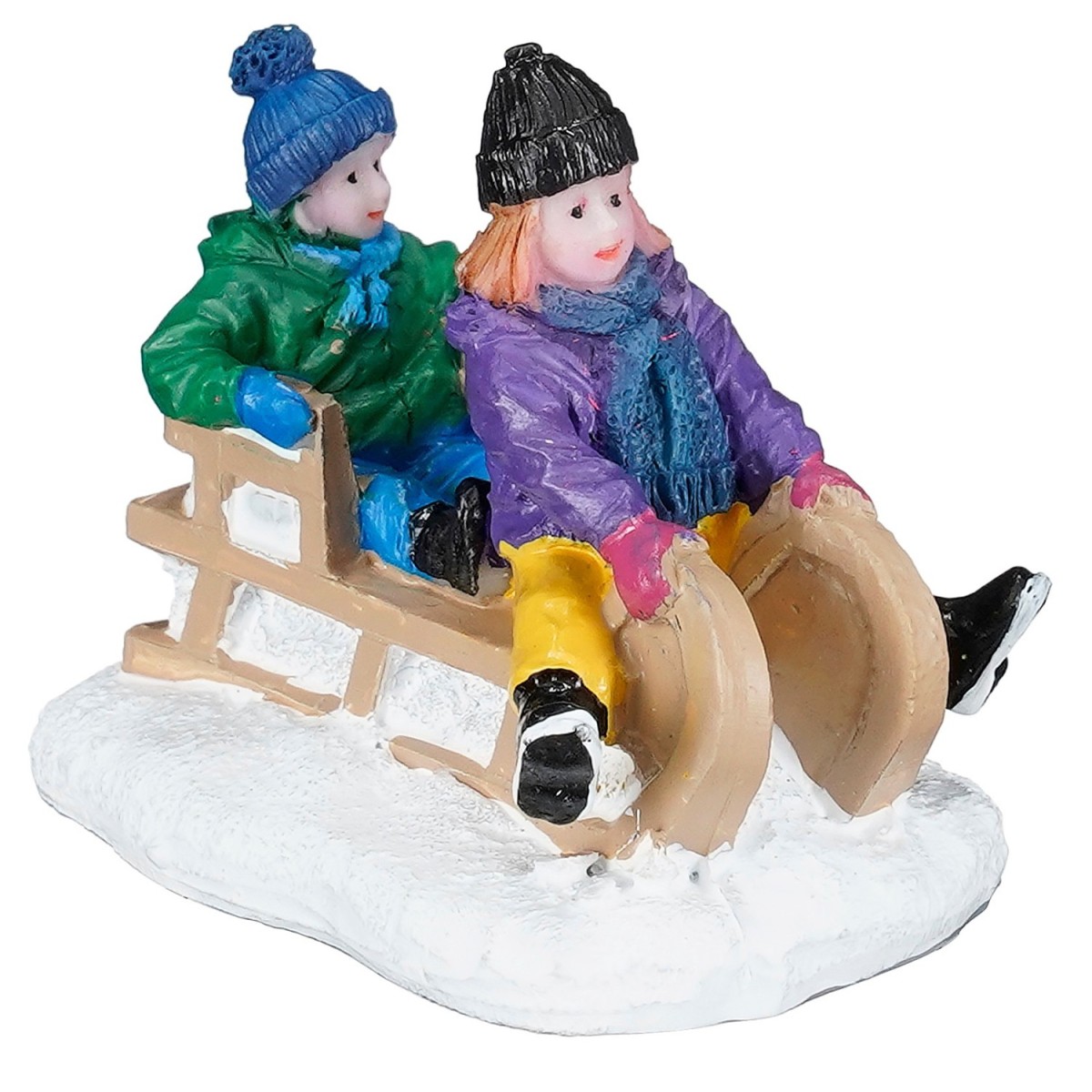 Enfants en luge LUVILLE