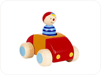 Jouets en bois à roulettes